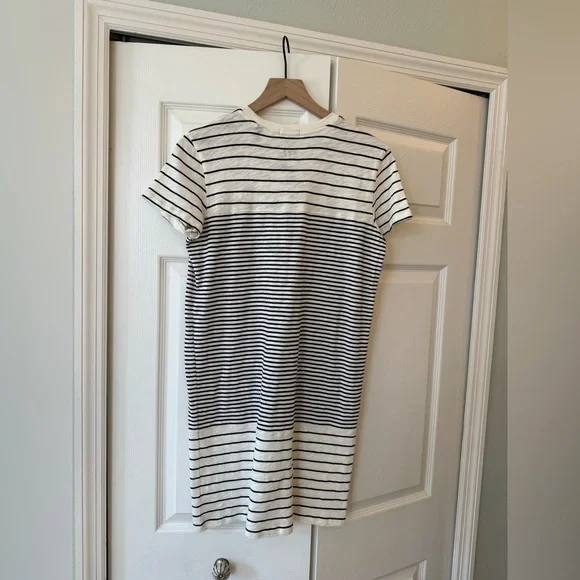 ATM Variegated Stripe Short Sleeve T-Shirt Dress NWT - Picture 11 of 13